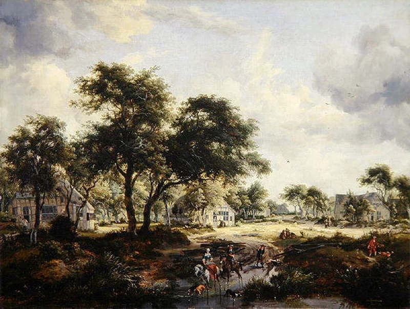Paesaggio boscoso con viaggiatori - Fitzwilliam Museum, University of Cambridge